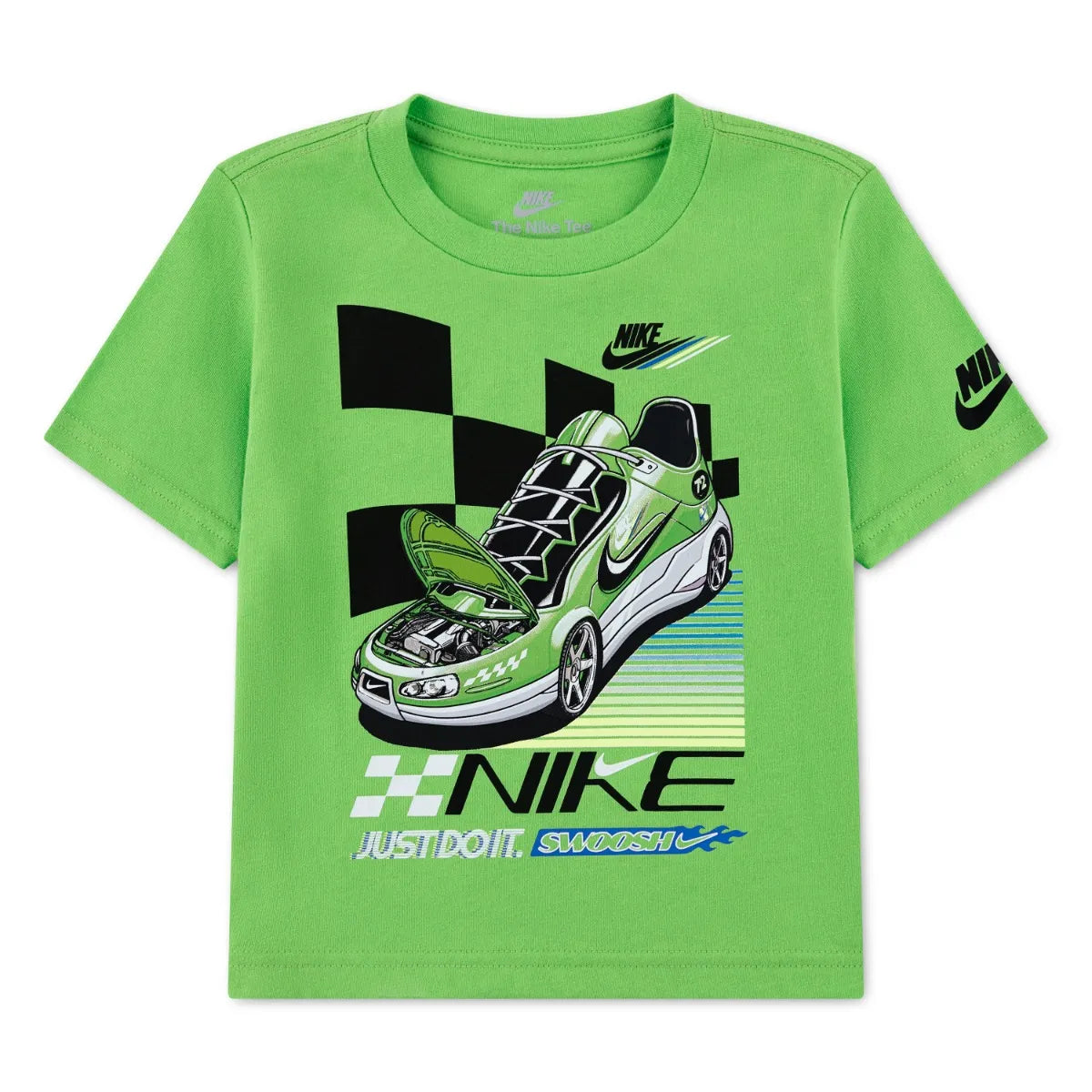 Nike Boys Victory Lap Short Sleeves Jersey T-Shirts In Mean Green