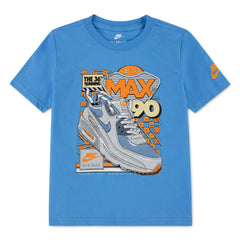 Nike Boys Air Max Sneaker Tee T-Shit In University Blue
