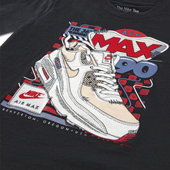 Nike Boys Air Max Sneaker Tee T-Shit In Dark Grey