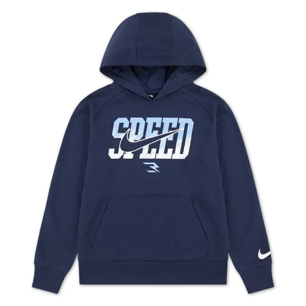 Nike Boys Speed Of Light Hoodie In Navy