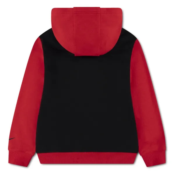 Nike Boys Vintage French Terry Hoodie In Black And Red