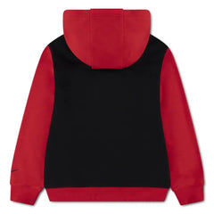 Nike Boys Vintage French Terry Hoodie In Black And Red