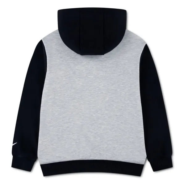Nike Boys Vintage French Terry Hoodie In Grey And Black