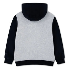 Nike Boys Vintage French Terry Hoodie In Grey And Black