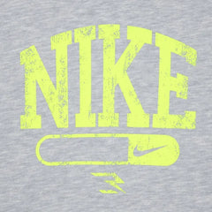 Nike Boys Vintage French Terry Hoodie In Grey And Black