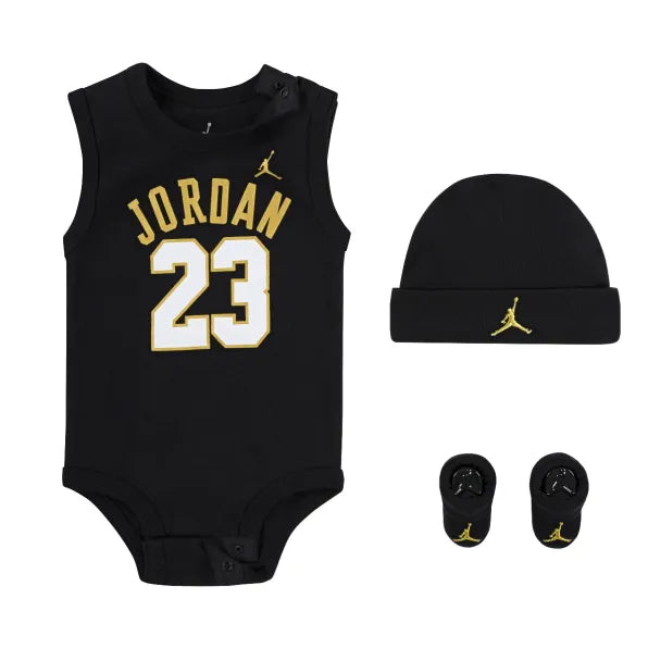Jhb Jordan 23 Jersey 001414 Black Gold
