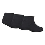 Nike Unisex Kiddies 3 Pack No Show Ankle Socks In Black