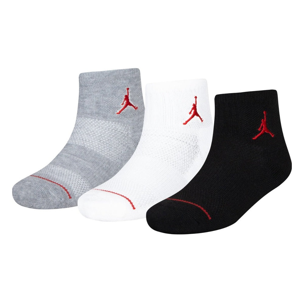 Nike Jordan Boys Jumpman Quater Socks In Grey Heather