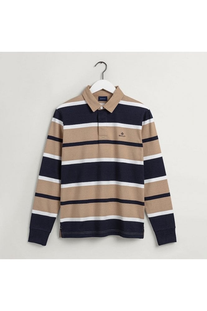 Gant 341633 Mens D1 Repeat Stripe Heavy Rugger Top