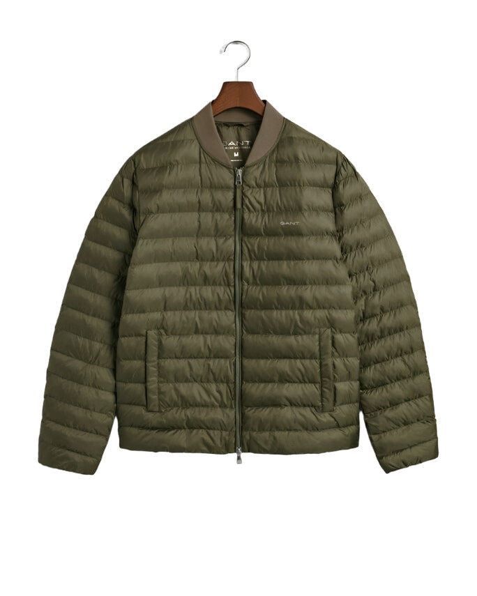 Gant 344627 Mens Light Padded Bomber Jacket Green