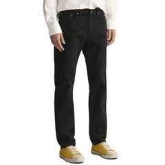 Gant Mans Regular Desert Jeans In Black