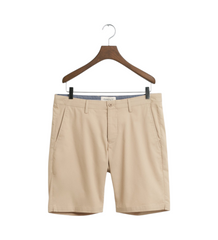 Gant Mens Slim Sports Shorts In Sand