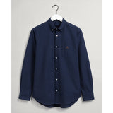 Gant Regular Fit Beefy Oxford Bd Shirt In Dark Blue
