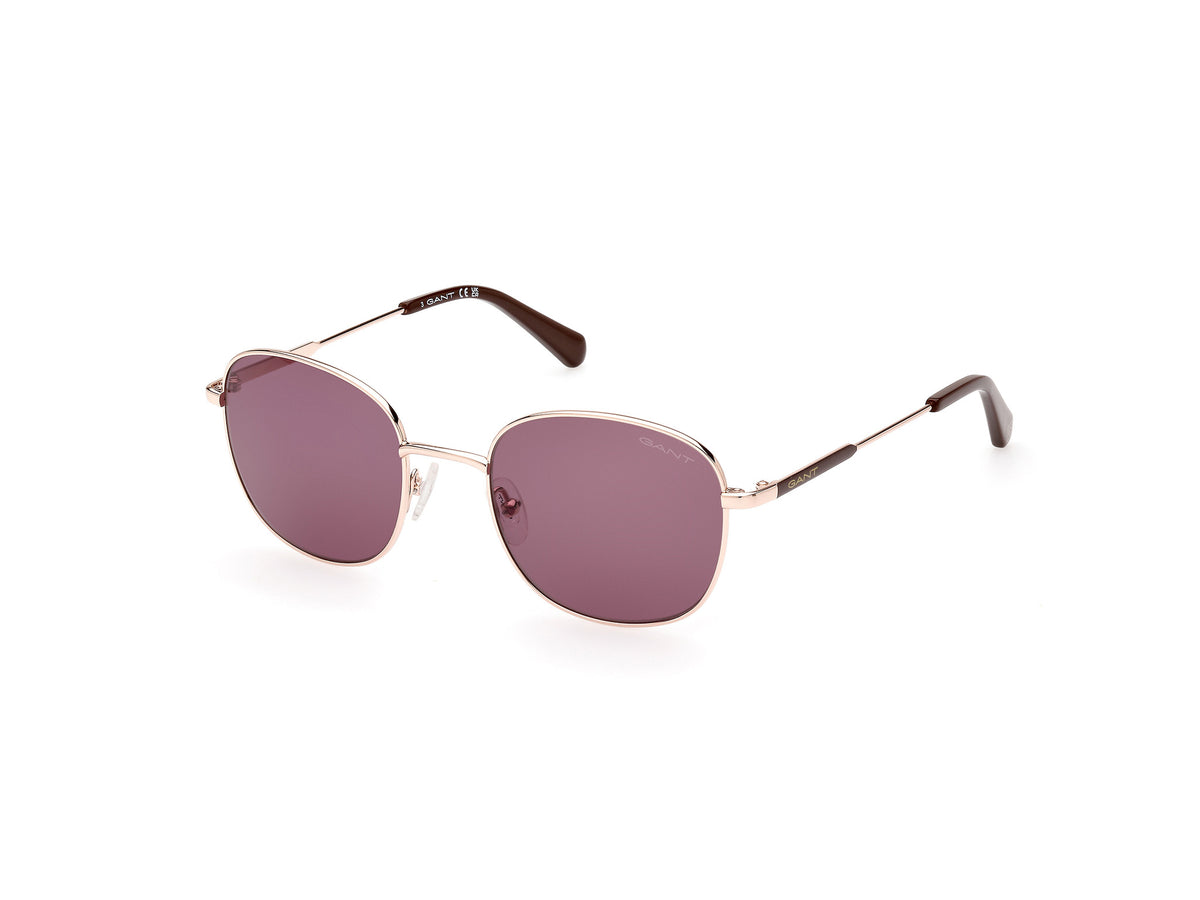 Gant Sunglass Unisex Shiny Rose Gold / Gradient Brown GA7222-5128F