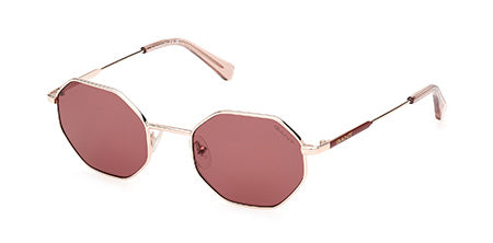 Gant Sunglass Woman Shiny Rose Gold / Bordeaux GA8097-5028S