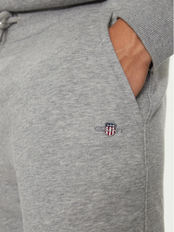 Gant Mens Regular Shield Sweatpants In Grey