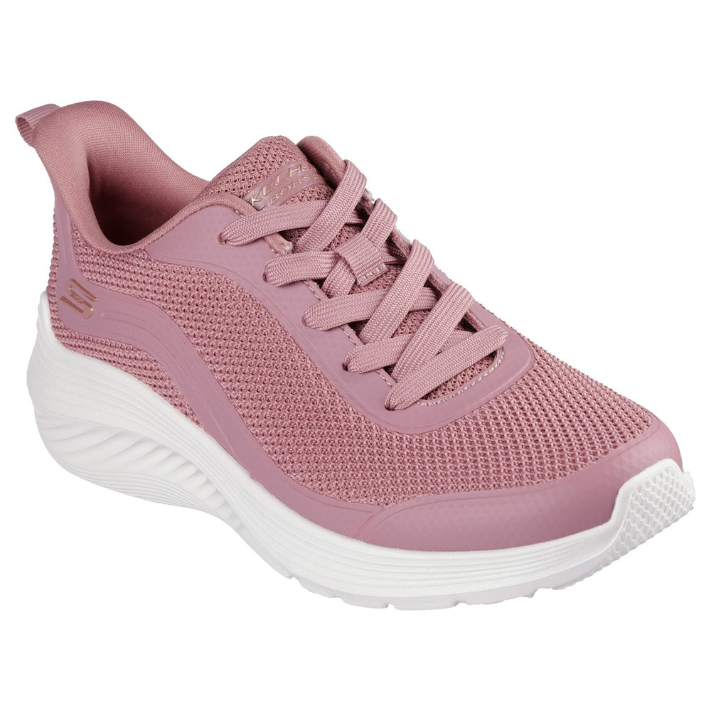 Skechers Womens Bobs Squad Waves Shoes In Rose