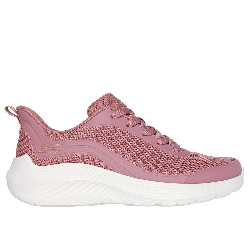 Skechers Womens Bobs Squad Waves Shoes In Rose