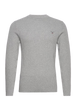 Gant Mens Rib Texture C-Neck Jersey In Grey