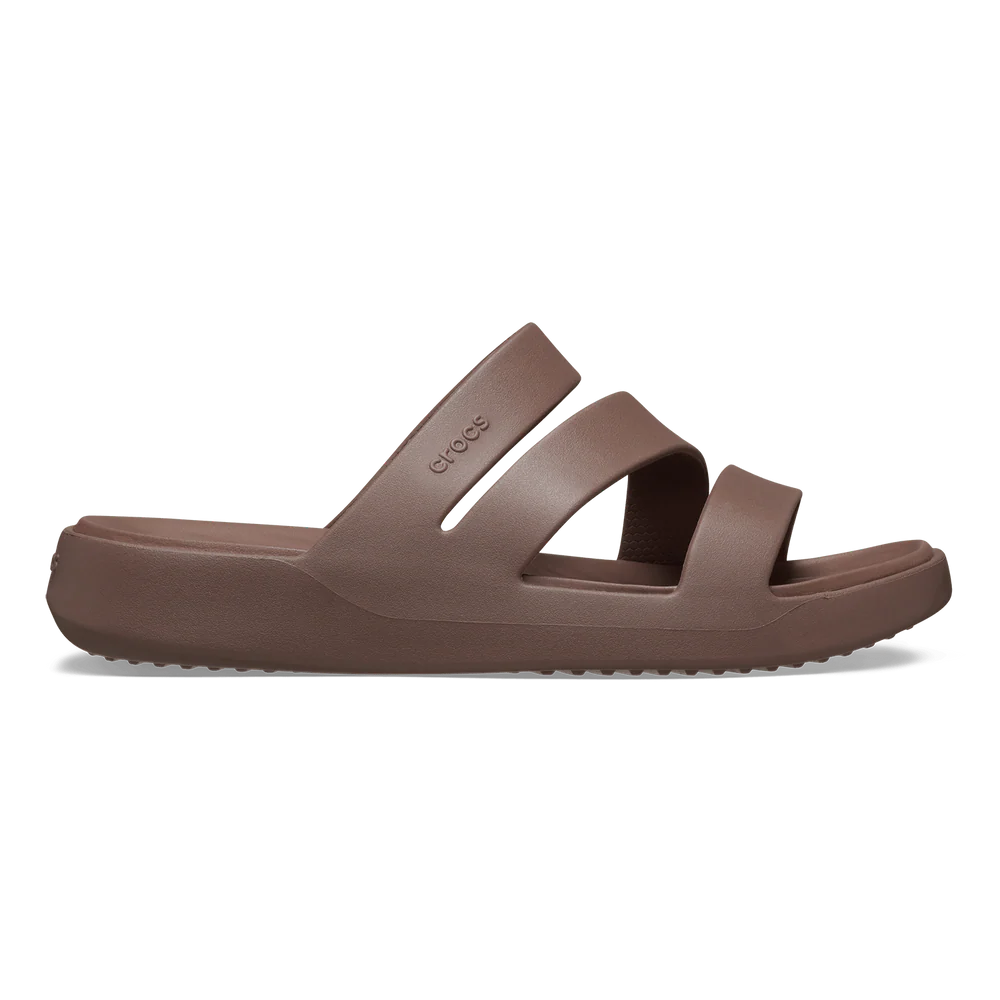 Crocs Womens Getaway Strappy Sandal In Brown