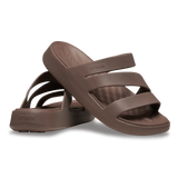 Crocs Womens Getaway Strappy Sandal In Brown