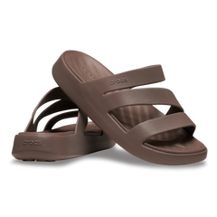 Crocs Womens Getaway Strappy Sandal In Brown