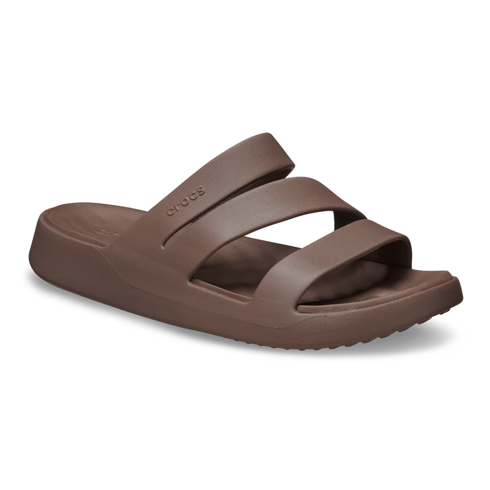 Crocs Womens Getaway Strappy Sandal In Brown