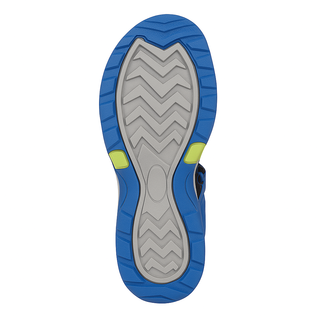 Hi-Tec Boys ULA Junior Sandals In Blue/Lime
