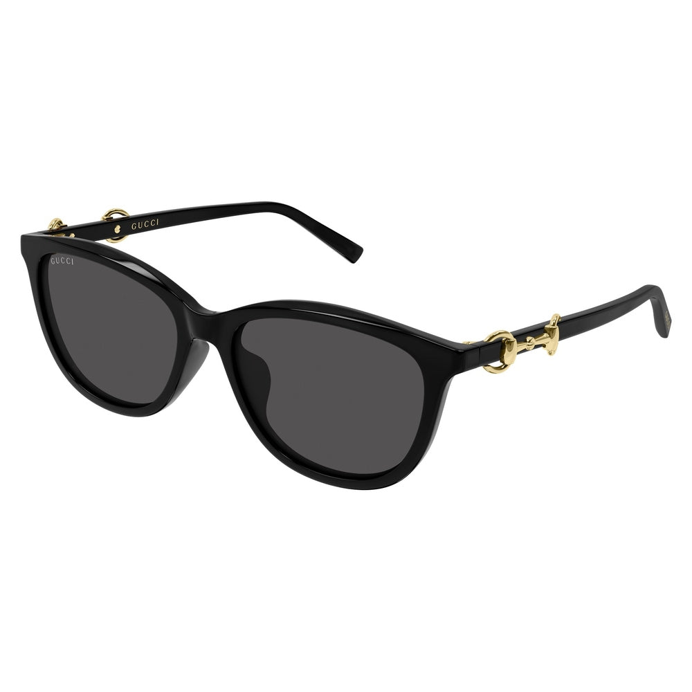 Gucci Asian Fit Cat-Eye Womens Sunglasses In Black