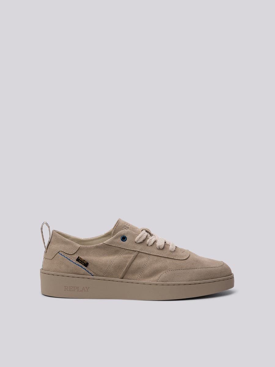 Replay Mens Frank Sneakers Blue/Beige