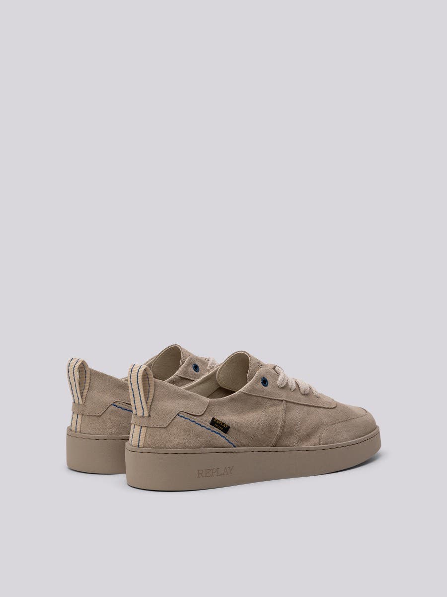 Replay Mens Frank Sneakers Blue/Beige