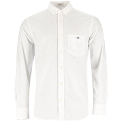 Gant Mens Reg Poplin Long Sleeve Shirt White