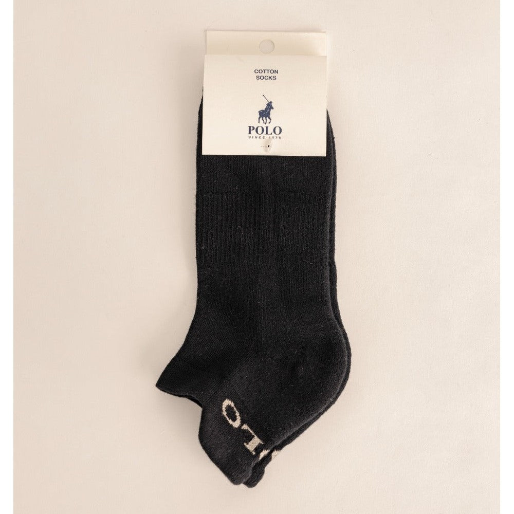 Polo Mens Golf Anklet Sock In Black