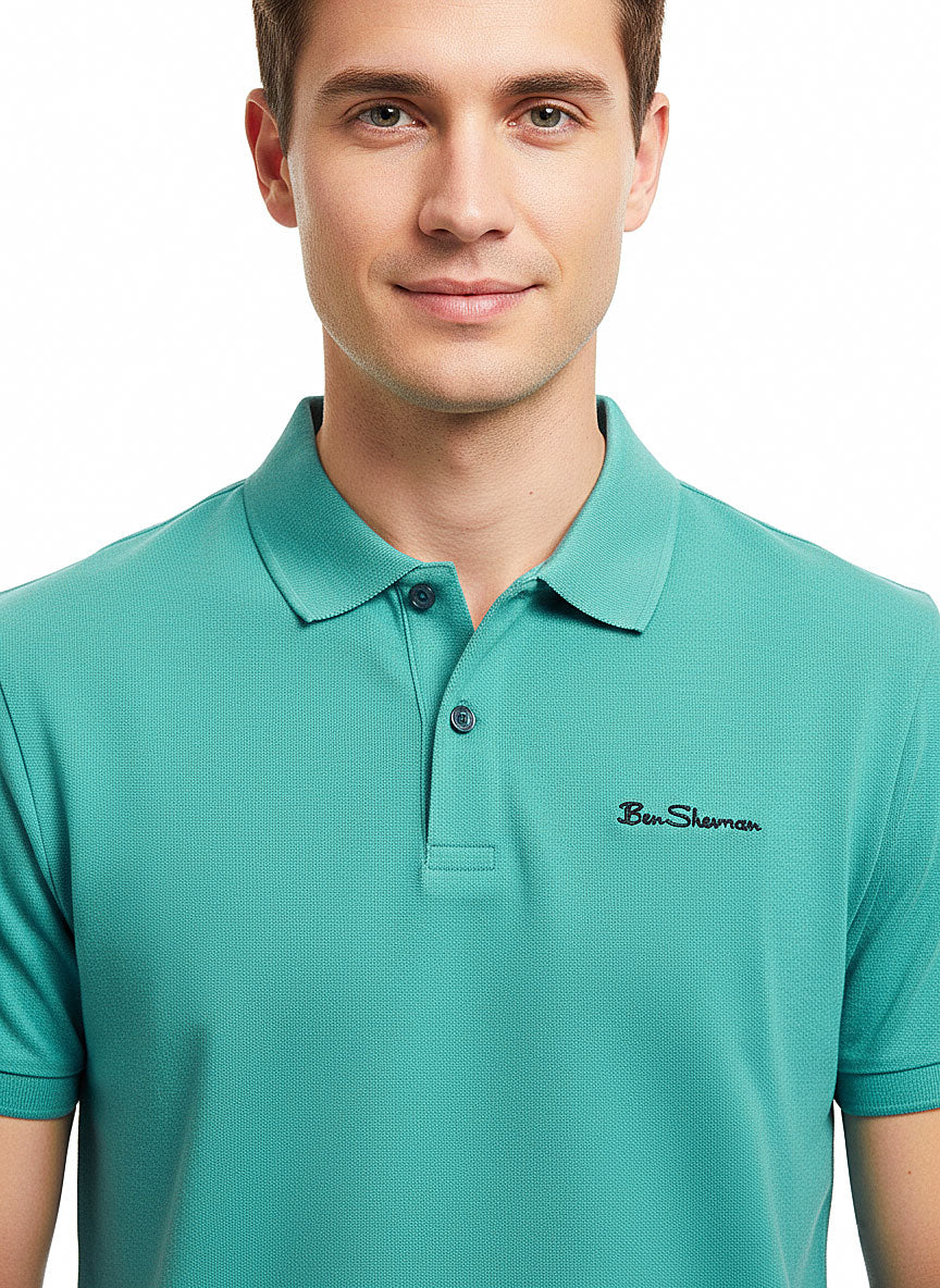 Ben Sherman Mens Golfer In Aqua