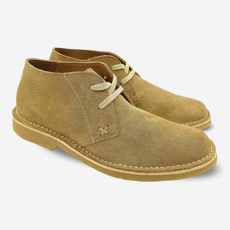 Grasshopper Mens Buck Suede Hudson Shoes In Mushroom