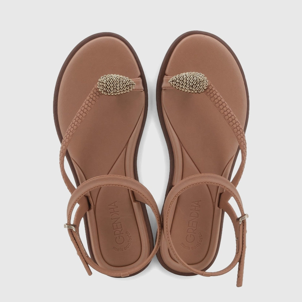 Grendha Ladies Icone Sandals In Brown