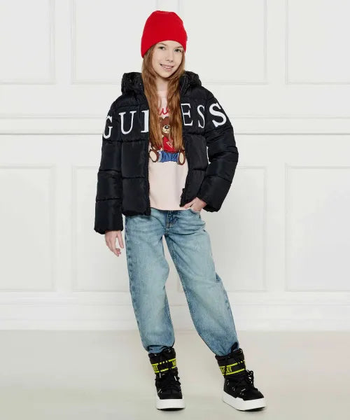 Guess Kids 7G Hooded Ls Puffer Black
