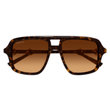Gucci 55 Womens Sunglasses In Havana