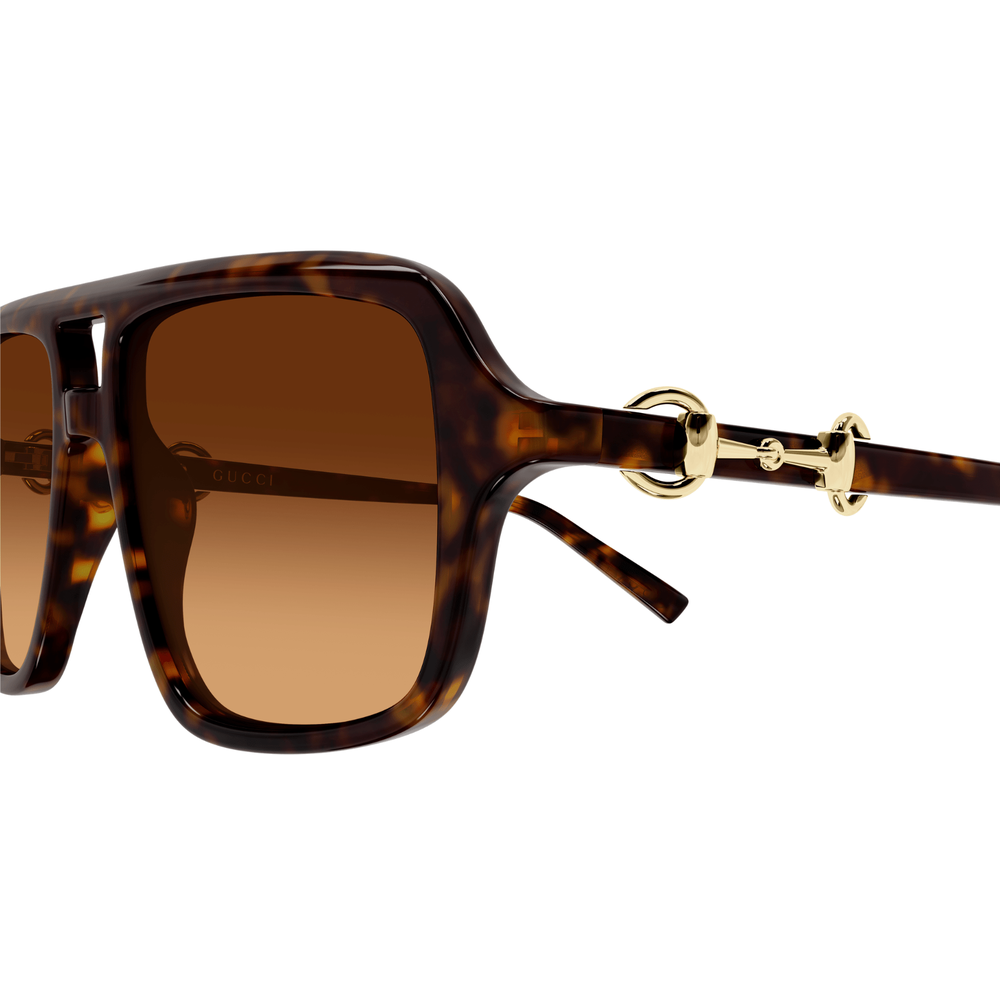 Gucci 55 Womens Sunglasses In Havana