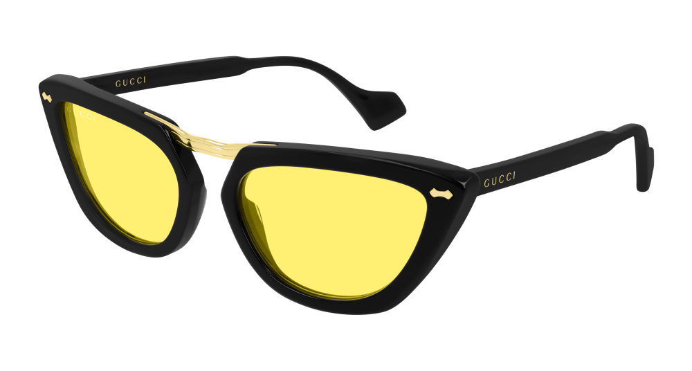 Gucci Sunglass Man Black Yellow GG0616S-002