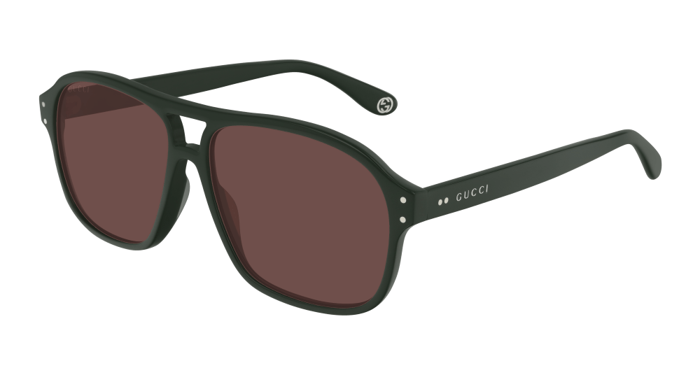 Gucci Sunglass Man Green Red Gg0475S-004