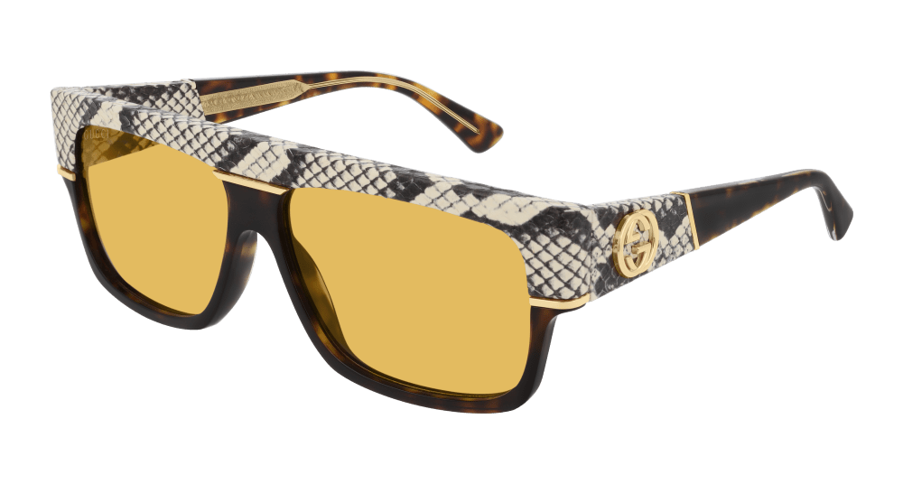 Gucci Sunglass Man Havana Brown GG0483S-002