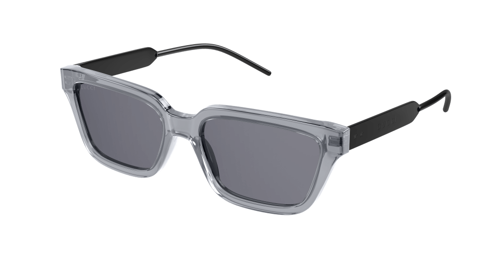 Gucci Sunglass Man Grey Black Smoke GG0975S-001