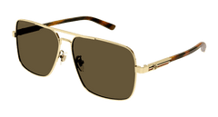 Gucci Sunglasses Man Gold Havana Brown Gg1289S-002
