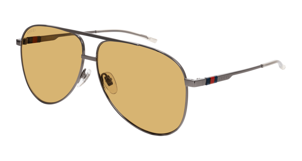 Gucci Sunglass Man Ruthenium Brown GG1677S-003