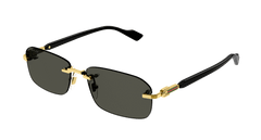Gucci Sunglasses Mens In Gold Black Grey Gg1221S-001