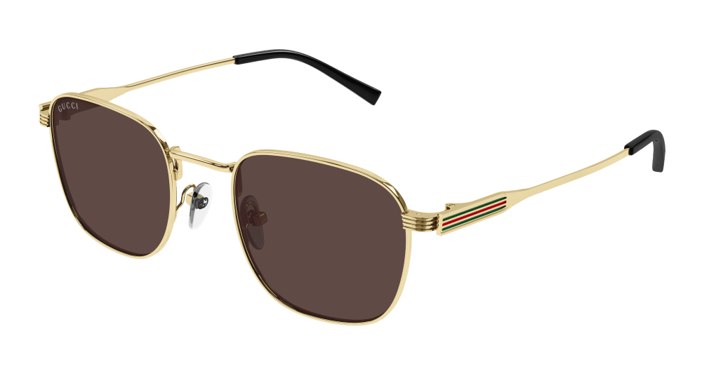 Gucci Sunglasses Mens In Gold Brown GG1876S-002