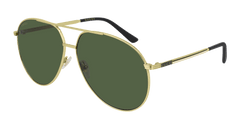 Gucci Sunglass Man Gold Green GG0832S-002