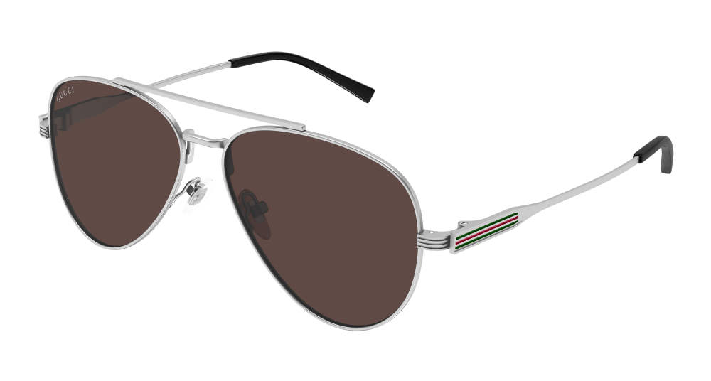 Gucci Sunglasses Mens In Ruthenium Brown GG1874S-003