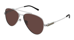 Gucci Sunglasses Mens In Ruthenium Brown GG1874S-003